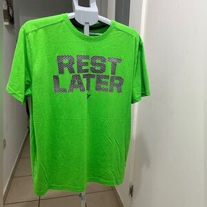 Old Navy Bright Green 'Rest Later' Men's Tee
